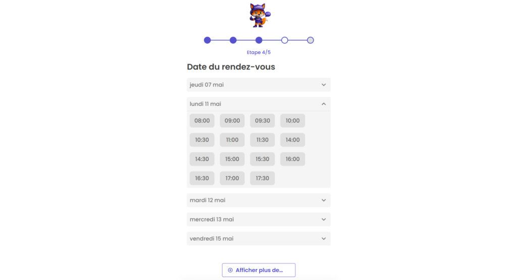 Prise de RDV de vos clients - Logiciel atelier automobile Carform